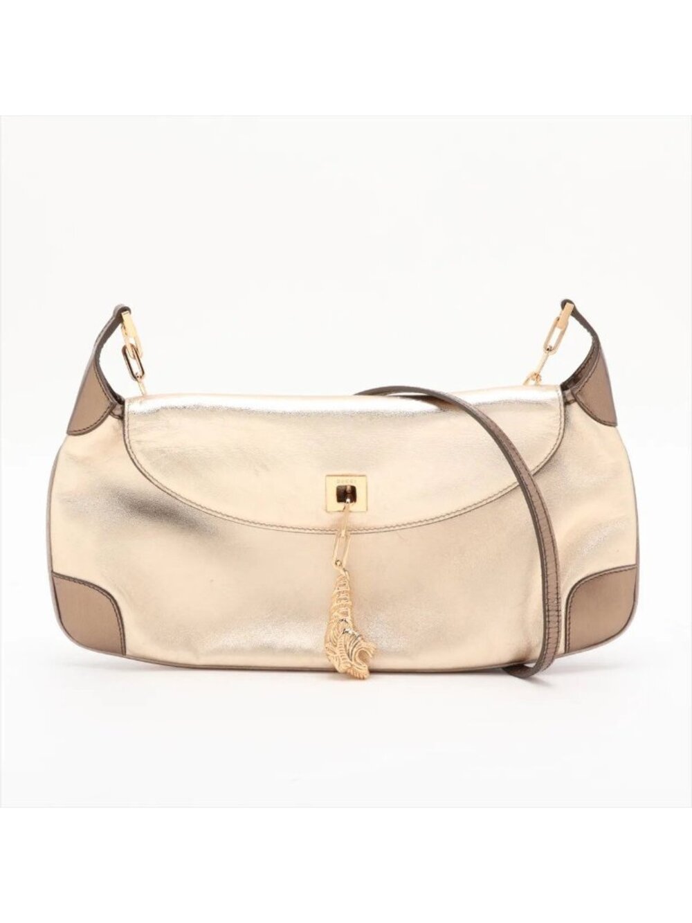 Gucci Tiger Head Charm Leather Chain Shoulder Bag